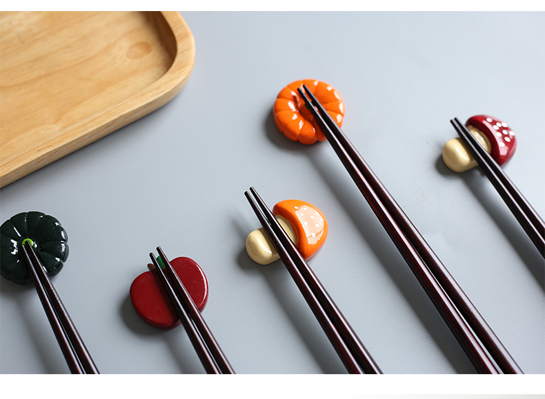 Northern wind ins home fruit chopsticks frame supporting creative lovely ceramic household chopsticks pillow chopsticks spoon holder