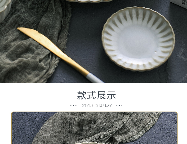 The Line NingFu white glaze all dishes suit contracted Japanese dishes suit creative web celebrity ceramic tableware suit