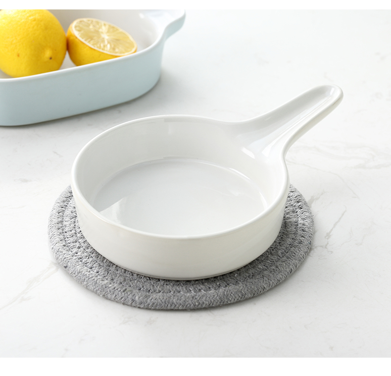 Nordic FanPan oven tray bake home plate creative ceramic plate surroundings while baking plate tableware deep dish plates