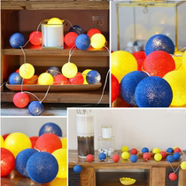  Holiday party LED decorative lights Energy-saving and safe cotton ball lights Christmas room bedroom tent decoration Birthday