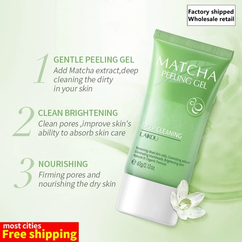 Отшелушивание различных типов очищающей чистя лицевого очищения белой кремовой кожи Ning ning ning scrub