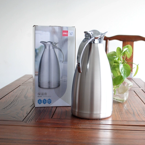 Deli/Deeli 8966 8967 Пищевая сорта 304 Вакуумная вакуумная лысая горшка из нержавеющей стали. 1,5/1,9 л.