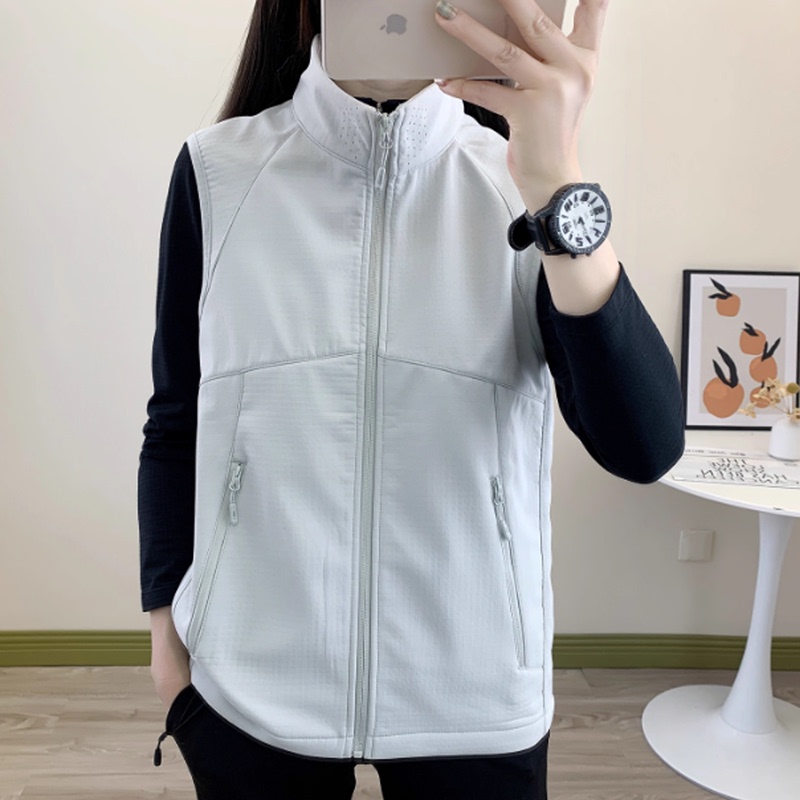 2025 New Men's and Women's Vest Soft Shell Fleece Jacket Autumn and Winter Sleeveless Vest Outdoor Sports Casual Jacket