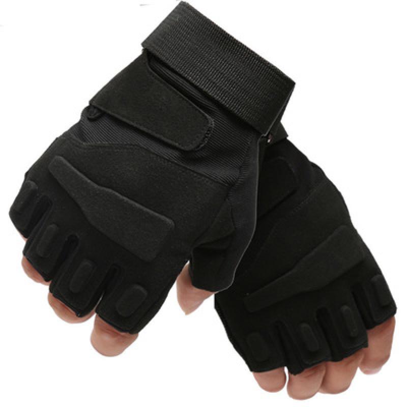 Sports Semi-Finger Gloves Men's Army Fans Spring Summer Outdoor Use Tactical Gloves Fitness Non-slip Wear Resistant Riding Glove Dew