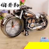 Bedroom personality alarm clock Creative lazy perverted novelty boy loud snooze boy ornament Motorcycle buster