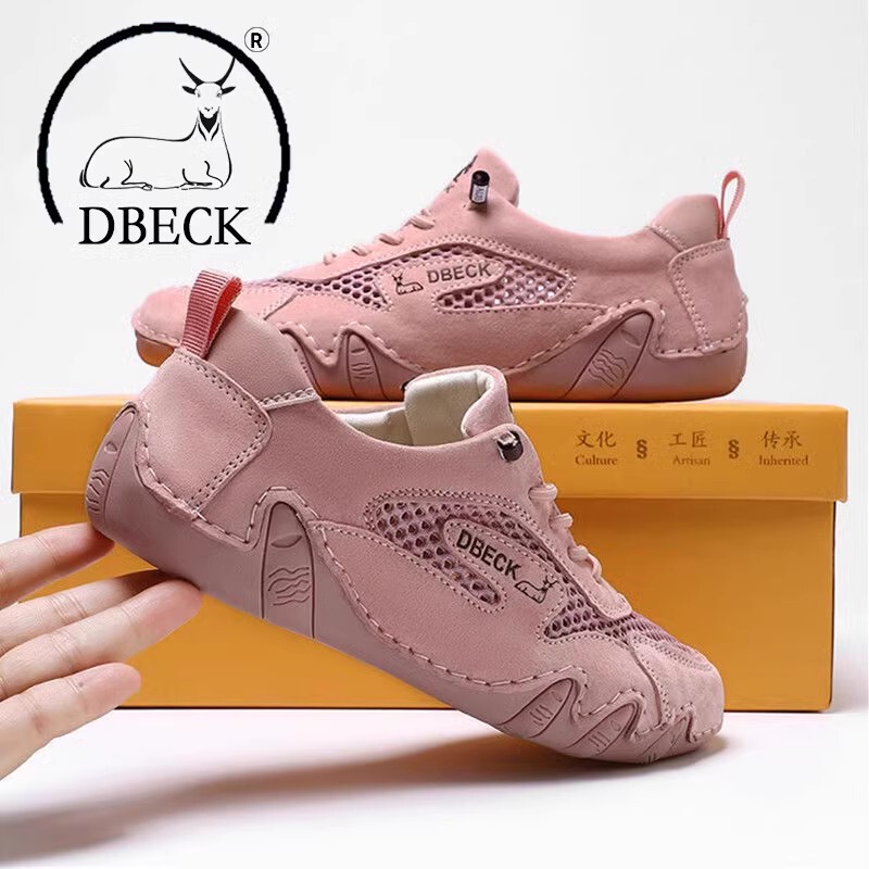 Sheepskin Cowhide Special Clearance Women's Shoes Summer Breathable Flat Casual Genuine Leather Small Leather Shoes Mesh Shoes Sandals