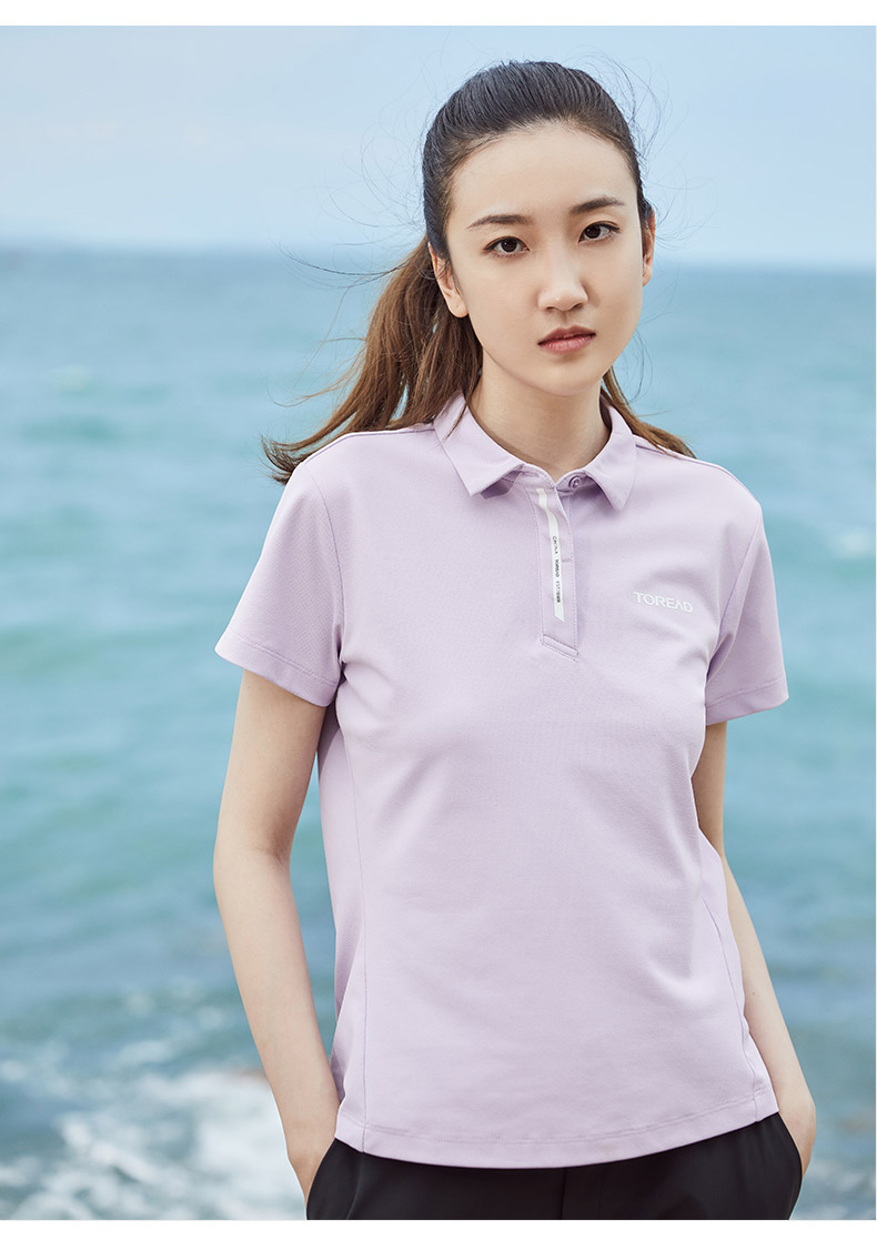 探路者 男女 速干弹力polo衫 图12