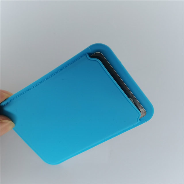 ໂທລະສັບມືຖືໃຫມ່ back sticker card holder multi-function card pure silicone card sticker holder multi-color