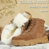 Демисезонные удерживающие тепло утепленные сапоги с молнией, ботинки