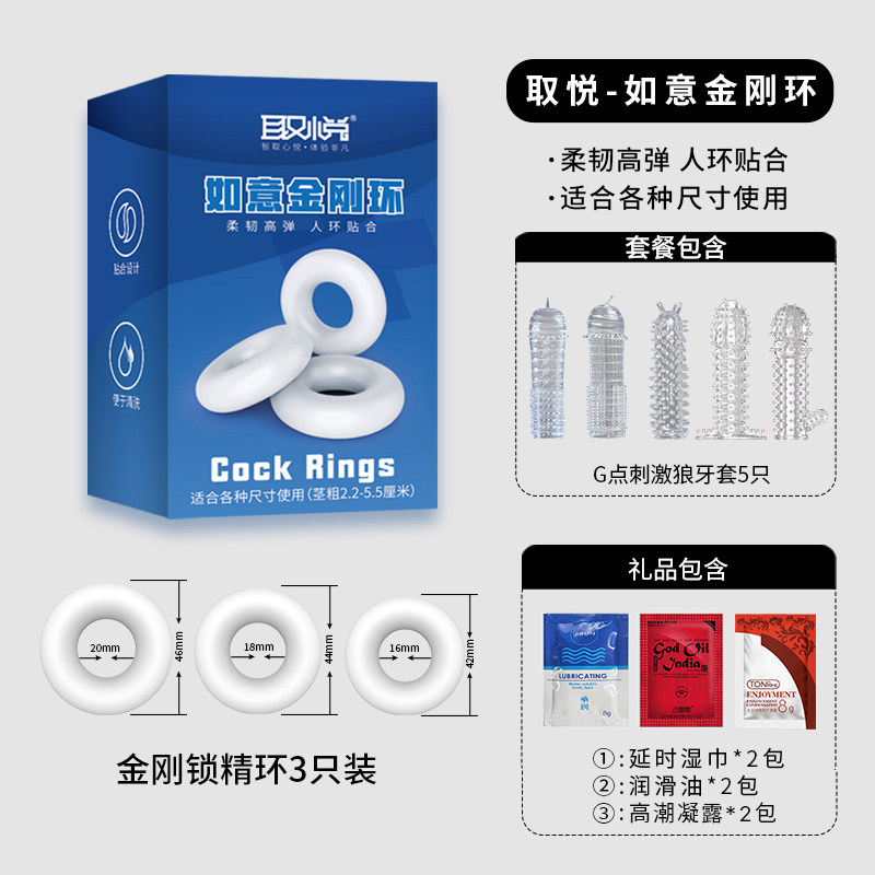 Anneaux de pénis masculins Yue Pleasure Jingang Ruyi detail 4