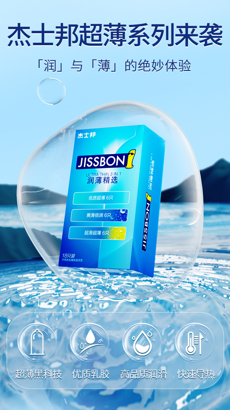 Préservatifs Jissbon Ultra-Mince Lubrifiés detail 4