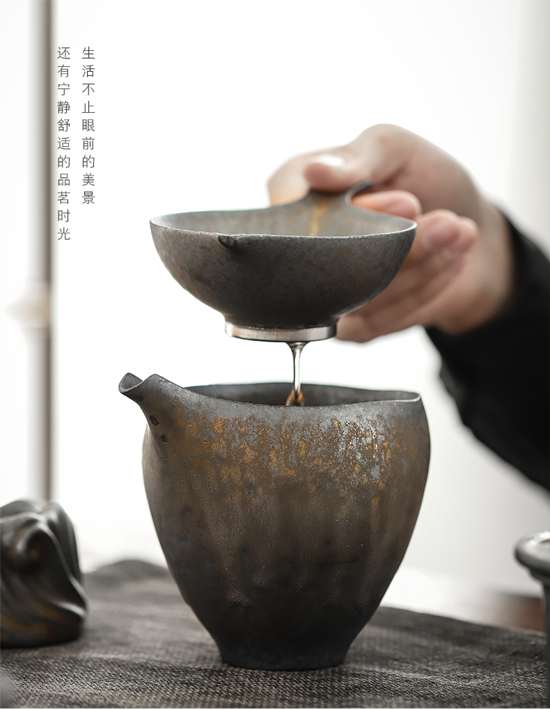 "Gold mud) ceramic filter filter manually restore ancient ways the tea tea filter fittings of Japanese tea taking