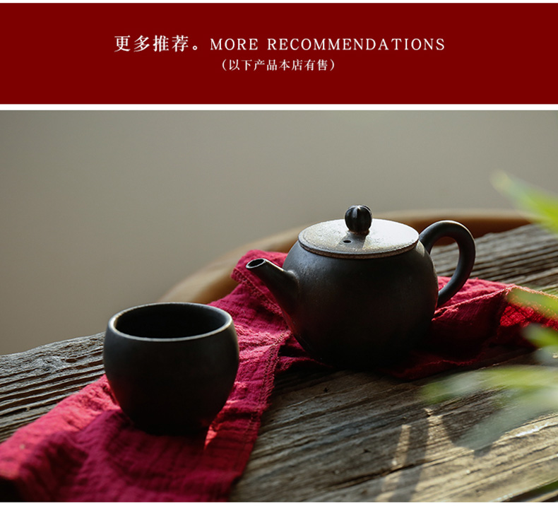 Restoring ancient ways by mud cup mat Japanese manual fine gold up ceramic dry tea saucer dish pot of kung fu tea accessories