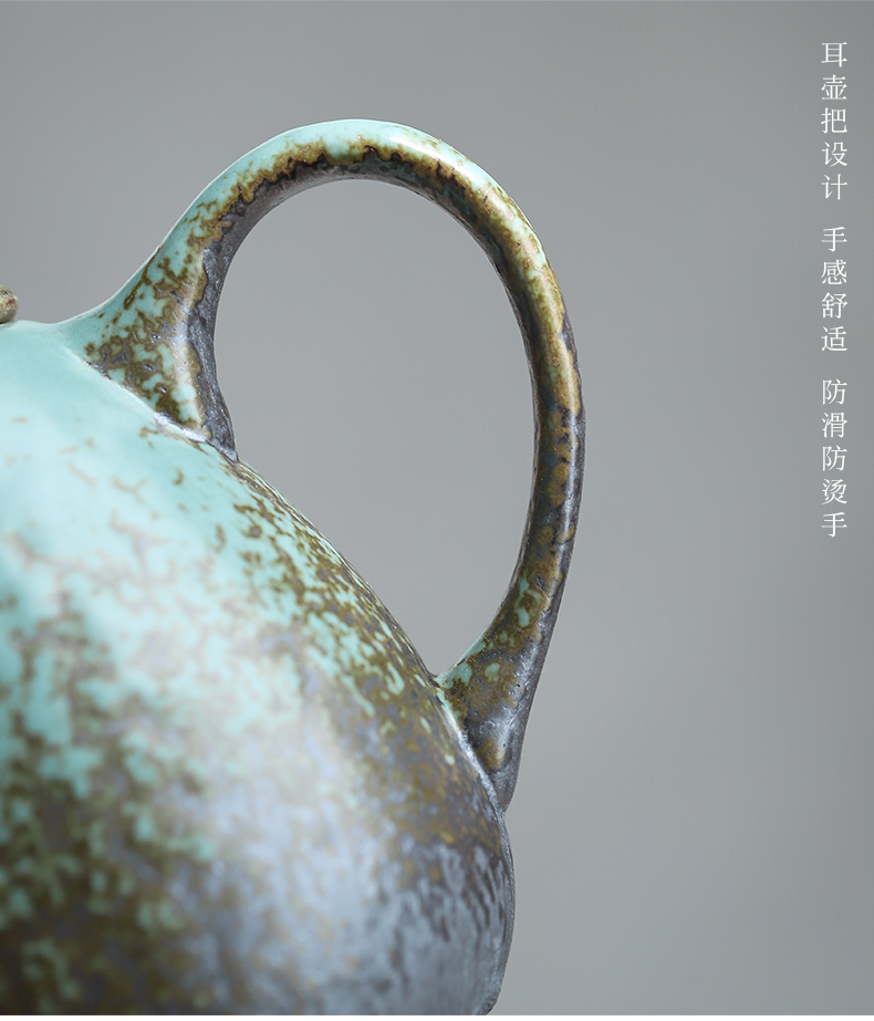 Restoring ancient ways by Japanese mud up household ceramic teapot tea machine manual filtering coarse pottery pot of kung fu tea pot