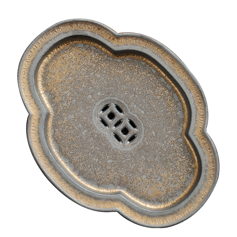 Clay pot of gold bearing by Japanese kung fu tea set dry tea tray was coarse after getting water tea pot pad tea accessories