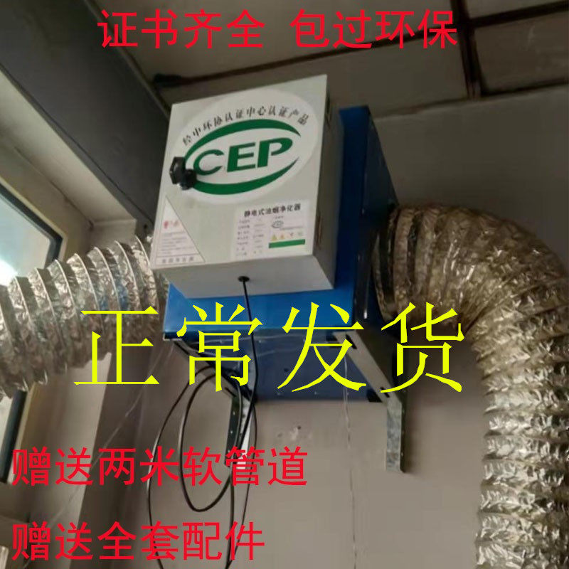 Fume purifier commercial electrostatic low-altitude environmental protection small 4000 air volume restaurant hotel hotel unit All