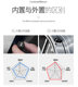 Tire Pressure Monitor External and Internal Car Tire Detector Wireless Solar-Powered Tire Pressure Hidden High-Precision