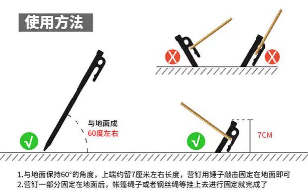 Keman 420 # thép không gỉ trại lều phụ kiện lều lều đinh tán mái hiên cố định bộ phận kết cấu mạnh mẽ - Lều / mái hiên / phụ kiện lều