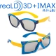 Kính 3D cho trẻ em phân cực không flash TV 3d IMAX bé RealD siêu nhẹ siêu mềm ba d rạp chiếu phim - Kính đeo mắt kính