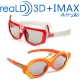 Kính 3D cho trẻ em phân cực không flash TV 3d IMAX bé RealD siêu nhẹ siêu mềm ba d rạp chiếu phim - Kính đeo mắt kính