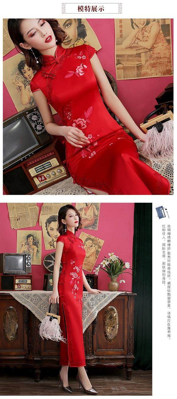 Платье Ципао 旗袍 chinese women elegant traditional cheongsam qipao dress Thousand Golden Princess