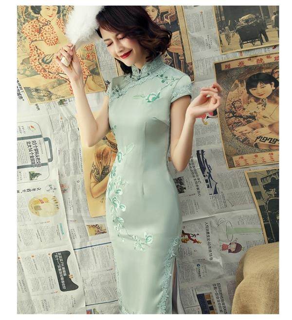 Платье Ципао 旗袍 chinese women elegant traditional cheongsam qipao dress Thousand Golden Princess