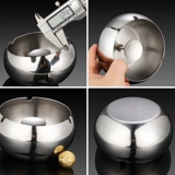 Креативная пепельница из нержавеющей стали для отеля, делается под заказ, с печатью вашего логотипа