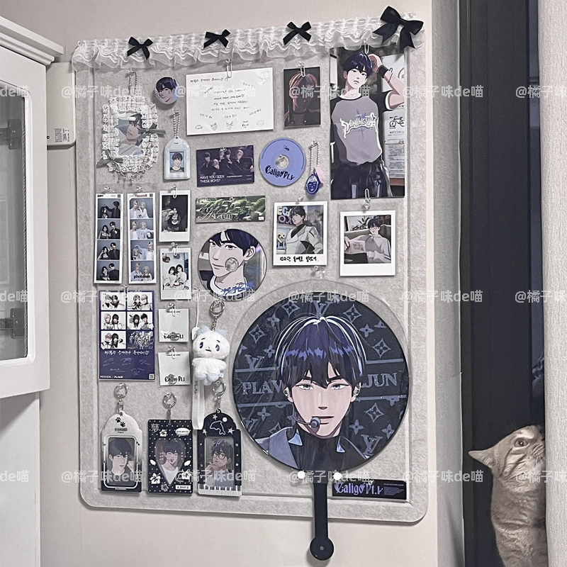 Felt Board for Fans to Display Celebrity Photos, Dolls, Fans, Wall Hangings, DIY Display Racks, Photos, Wall Decorations, Keychains