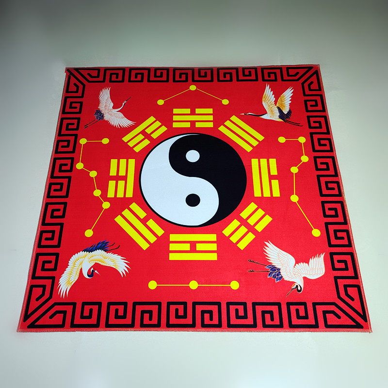 ковер 罡毯仙鹤款太极八卦毯毛毯罡单加厚打坐地垫门垫客厅卧室佛堂地毯