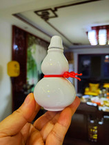  Ceramic bright white gourd bottle Gourd bottle Ceramic small gourd bottle
