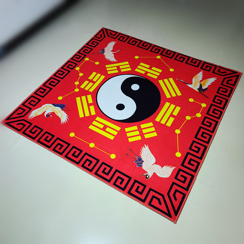 ковер 罡毯仙鹤款太极八卦毯毛毯罡单加厚打坐地垫门垫客厅卧室佛堂地毯