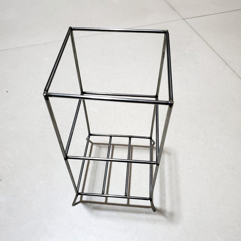 Table cylinder frame stainless steel shelf table cylinder shelf