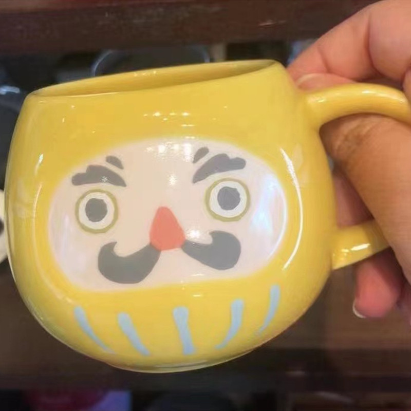 Japan 2021 limited Starbucks Starbucks Damo Yellow Ceramic Mark Cup spot