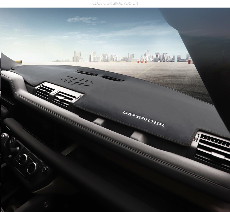 Suitable for 20-27 Models of Land Rover Defender, Dashboard Light-Proof Mat, Center Console Sun Protection and Heat Insulation Mat, Sunshade Defender Modification