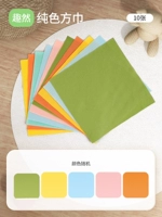 10 Чистый цветовой квадратный шарф