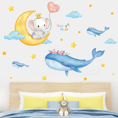 Мультяшный детский ростомер, съемная наклейка на стену