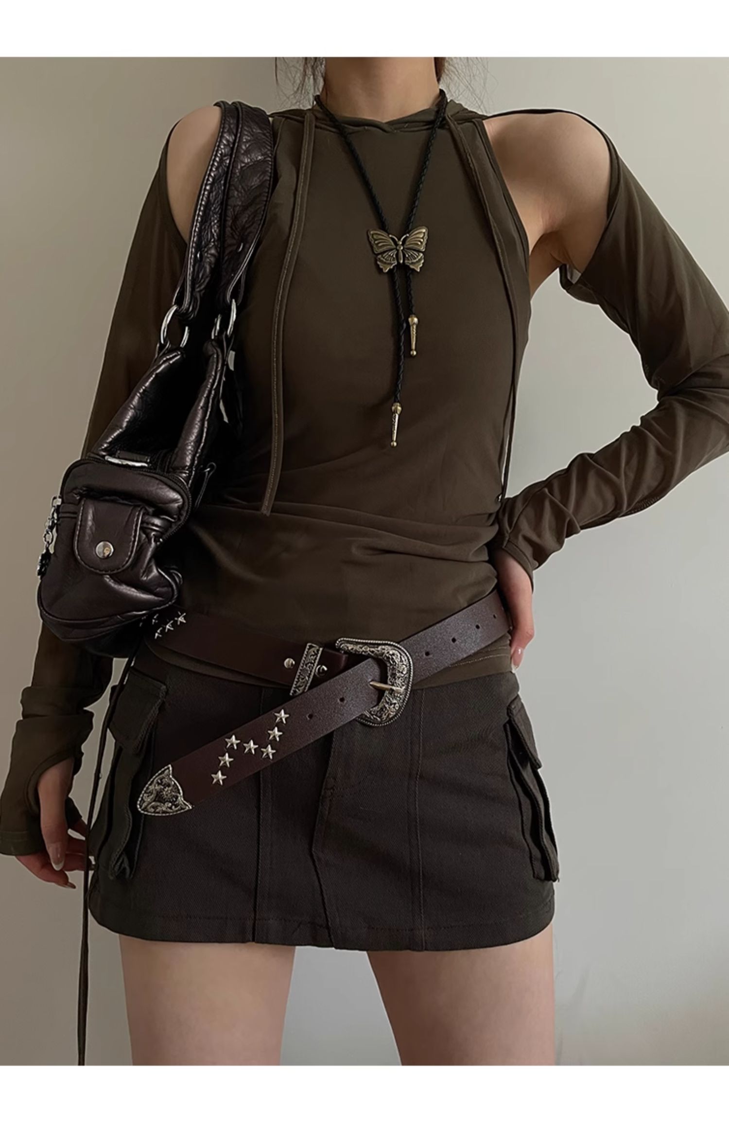 Retro Star Gürtel Weiblicher Punk-Stil Spice Girl Design Sense Erweiterter vielseitiger Gürtel Jeansgürtel_voghion.com