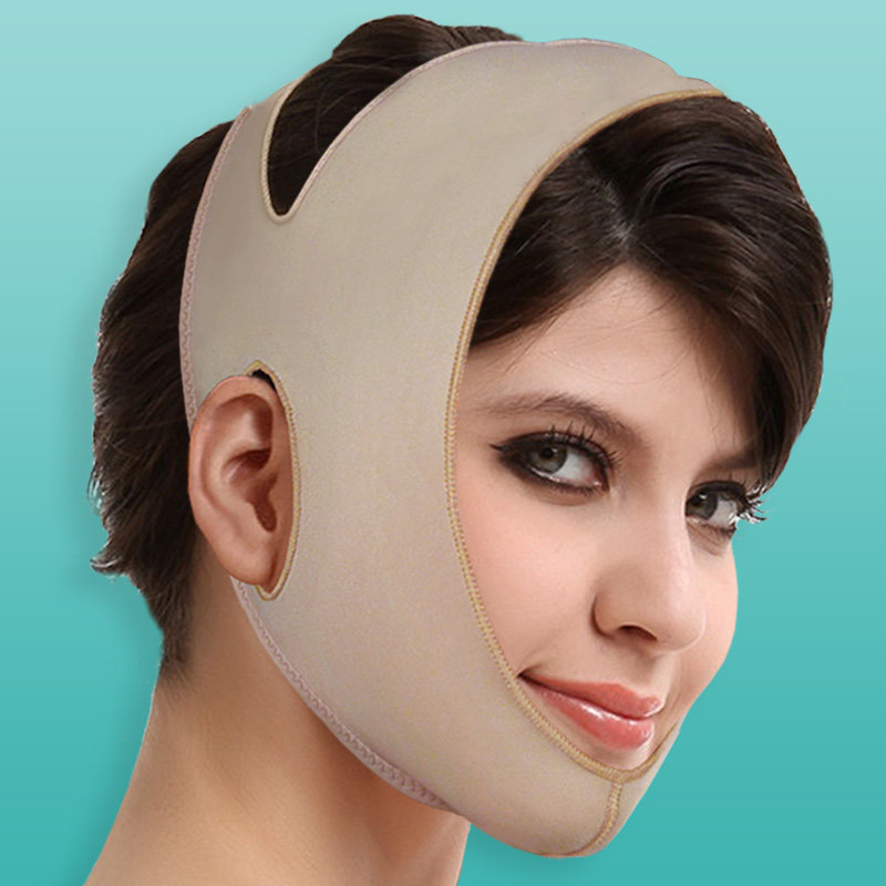 Small V face lifting mask postoperative protection elastic cover auxiliary plus pressure no-mark jaw sleeve