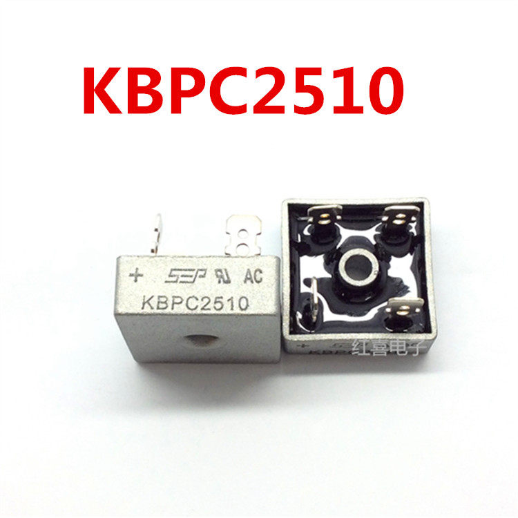 New KBPC2510 single-phase rectifier bridge square bridge bridge stack 25A 1000V original