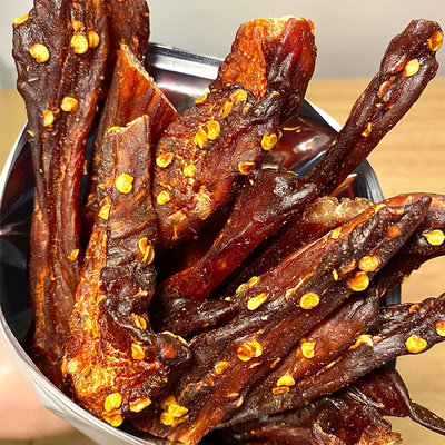 风干鸡胸肉干鸡肉干条减低0解馋脂卡热量耐嚼小零食品官方旗舰店