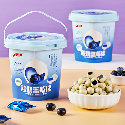 2桶不多言酸奶蓝莓球山楂球桶装