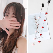 Braided hair rope net red female hair card braid braided hair artifact 2021 chain headdress hairclip side tie hair