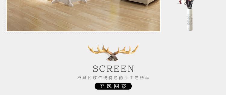 Màn hình vách ngăn phòng khách phong cách Trung Quốc phòng ngủ gấp di động đẩy đơn giản hiện đại tiết kiệm không gian vải màn hình gập hai mặt - Màn hình / Cửa sổ vach trang tri