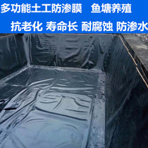 Anti-seepage Membrane waterproof membrane fishpond special pond breeding black geomembrane water storage membrane thickened plastic membrane waterproof cloth
