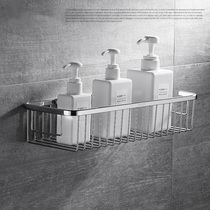 304 stainless steel toilet rack wall hanging bathroom square mesh basket deepened shampoo shower gel storage rack