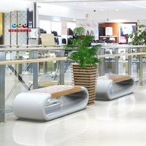 Orpheus fashion mall FRP lounge chair Office hall flower pot seat combination Meichen lounge chair