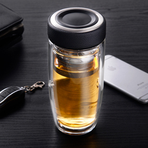  ITHACA double-layer glass mens and womens water cups large-capacity heat insulation thickened tea cups can be customized logo