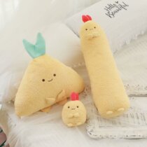 () Cute corner creature pillow Fried shrimp tempura Long strip plush toy pillow sleeping doll