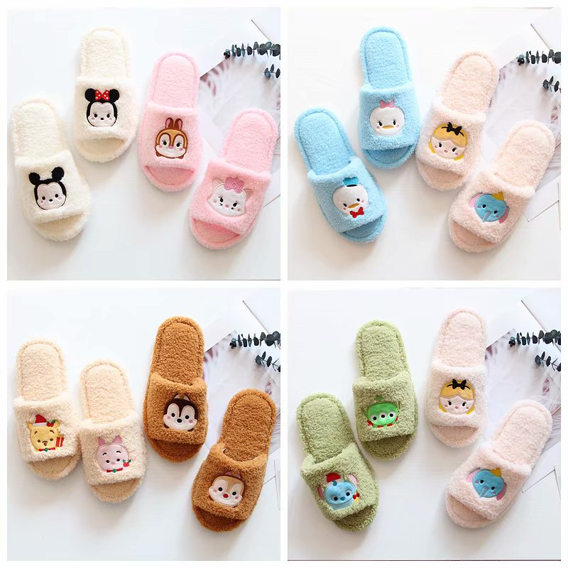 Cute Cartoon Women's Open-Toe Slippers for Spring and Summer, Home Indoor Floor Non-Slip Fish Mouth Sandals Cute Cartoon Women's Open-Toe Slippers for Spring and Summer, Home Indoor Floor Non-Slip Fish Mouth Sandals
