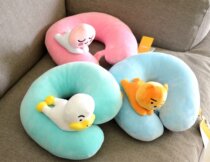 Cute Cartoon Small Lion Elastic U Type Pillow Protection Neck Pillow Soft stretches for a nap
